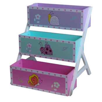 Kinder Holzregal Pink