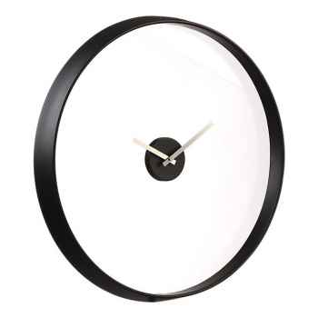 Durchscheinende schwarze Wanduhr