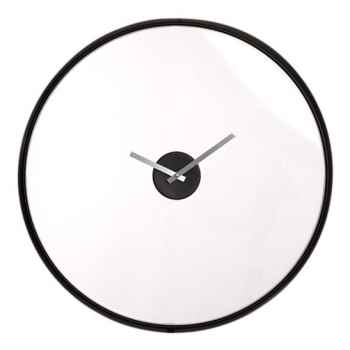 Durchscheinende schwarze Wanduhr