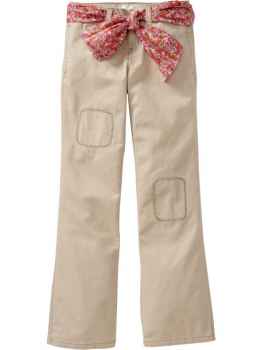 Girly Jeans mit Schleifengürtel