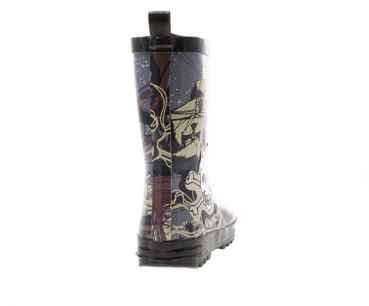 Gummistiefel mit Piraten-Print