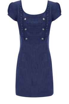 Jeans Kleid Military