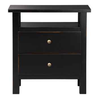 Nachttisch "Noir" mit Schubladen