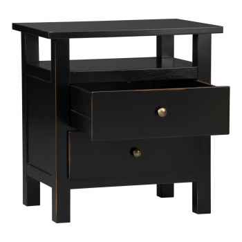 Nachttisch "Noir" mit Schubladen