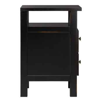 Nachttisch "Noir" mit Schubladen