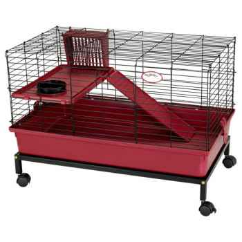 Mäusekäfig rot 2 Ebenen