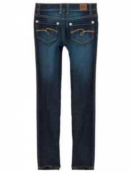 Mädchenjeans Skinny Stone-Washed