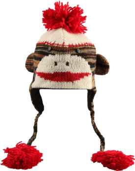 Lustige Strickmütze in Tier-Optik