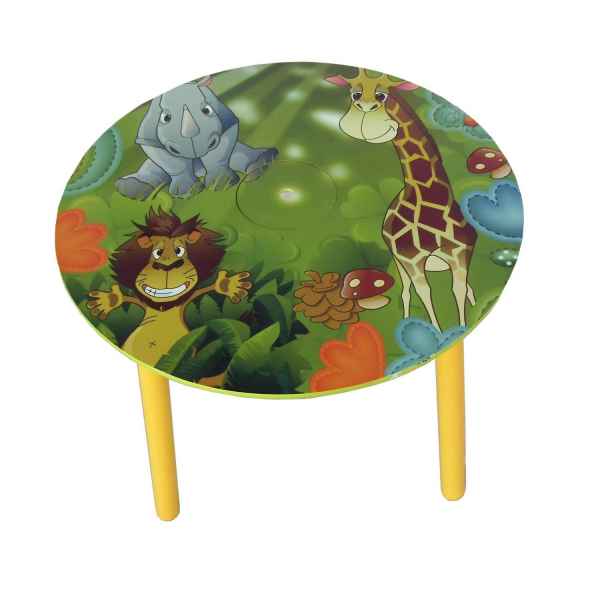 Dschungel Holz Rundtisch und Stühle