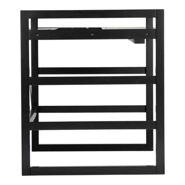 Echtholz Schreibtisch mit Glaseinsatz