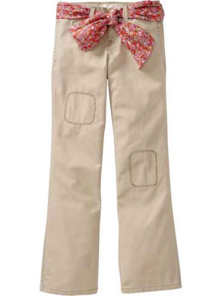 Girly Jeans mit Schleifengürtel