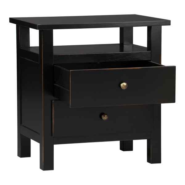 Nachttisch "Noir" mit Schubladen