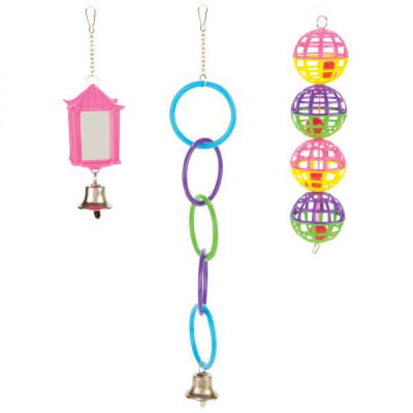 Laterne und Ringe Vogelspielzeug