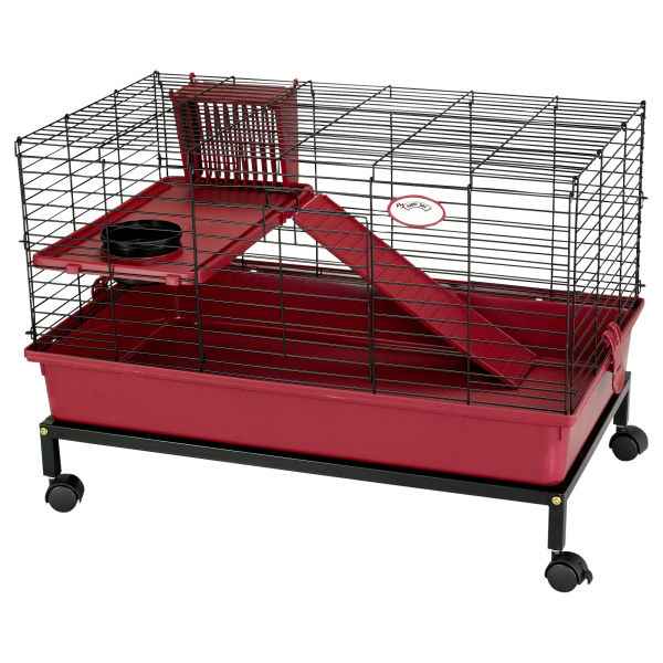 Mäusekäfig rot 2 Ebenen