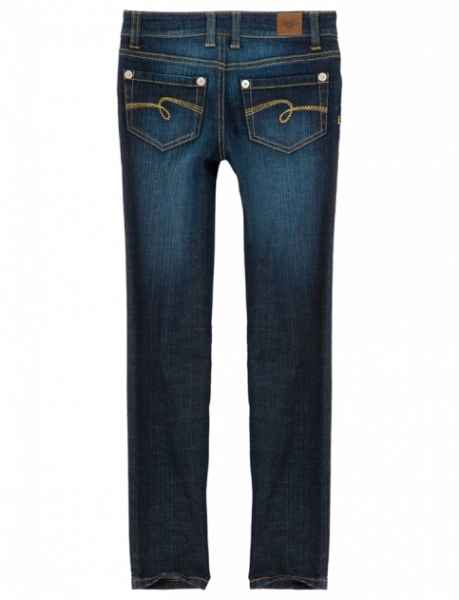 Mädchenjeans Skinny Stone-Washed