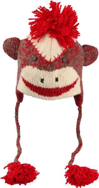 Lustige Strickmütze in Tier-Optik