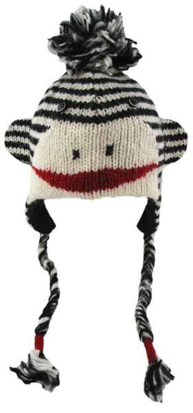 Lustige Strickmütze in Tier-Optik