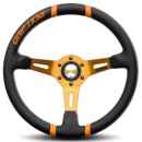 Drifting Orange 350mm Leder Lenkrad