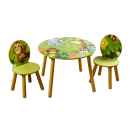 Dschungel Holz Rundtisch und Stühle