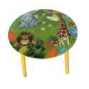 Preview: Dschungel Holz Rundtisch und Stühle