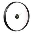 Durchscheinende schwarze Wanduhr