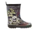 Preview: Gummistiefel mit Piraten-Print
