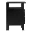 Preview: Nachttisch "Noir" mit Schubladen