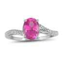 Diamant Ring in Weißgold mit Topaz