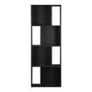 Bücherregal Schwarz/Weiß